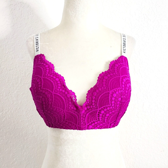 Victoria's Secret 38C Purple Lace Padded Bra